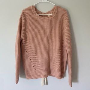 Pink Cable Knit Sweater